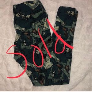 Jack, Sally, and zero lularoe one size leggings